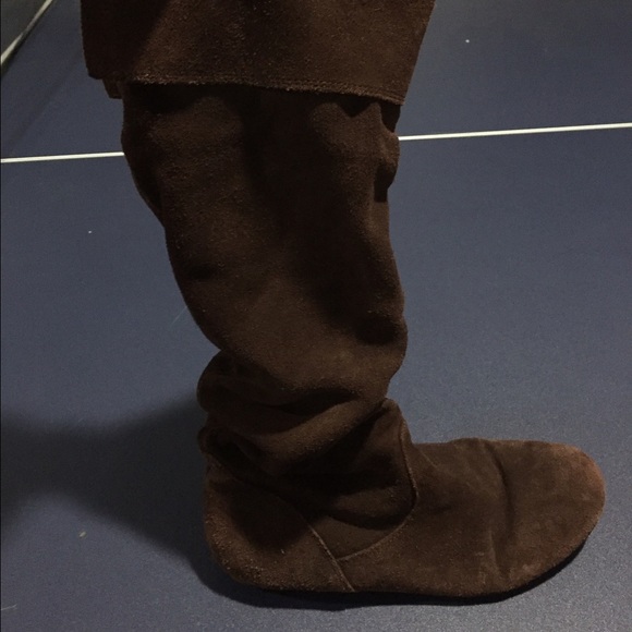 Felt slouch boots