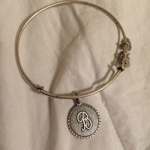 "B" Alex and Ani Silver Bracelet