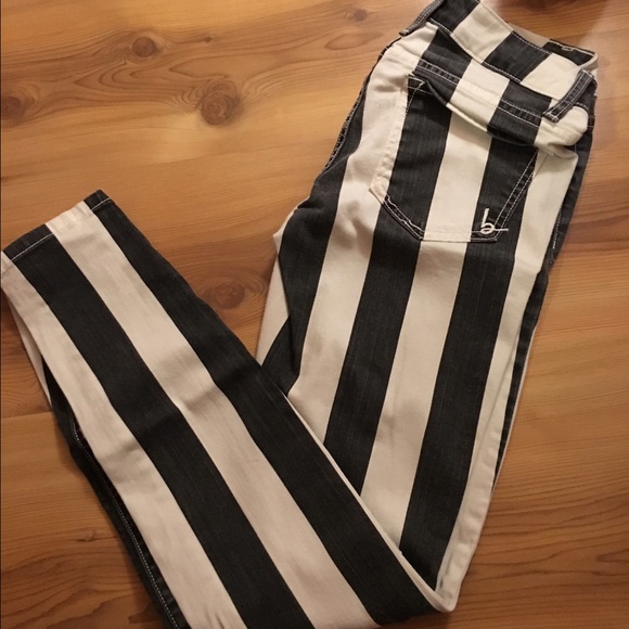 Bebe striped jeans