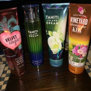 FOUR BRAND NEW BATH & BODY WORKS ITEMS