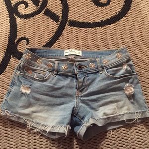 Abercrombie sequenced jean shorts