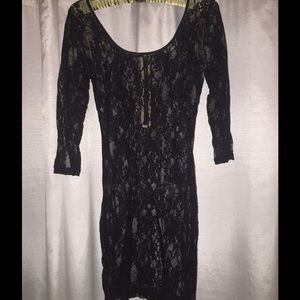 See-thru lace dress