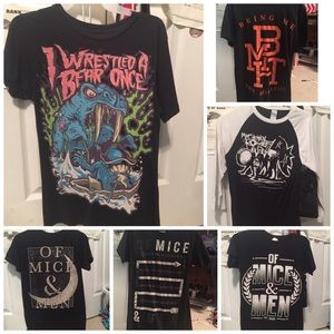 Various Band Tees