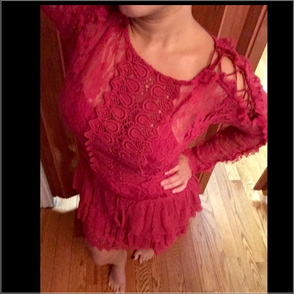 Final sale free people lace mini dress new - Picture 4 of 4