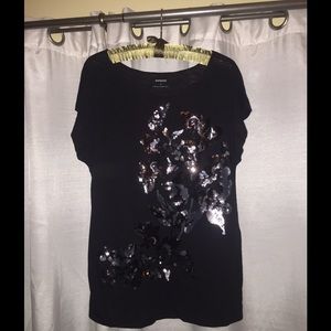 Black, sequins blouse