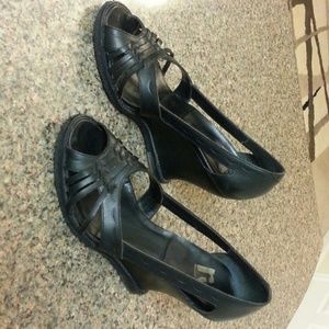 Black leather shoes Black leather shoes