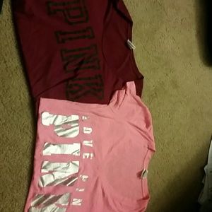 2 PINK Tshirts