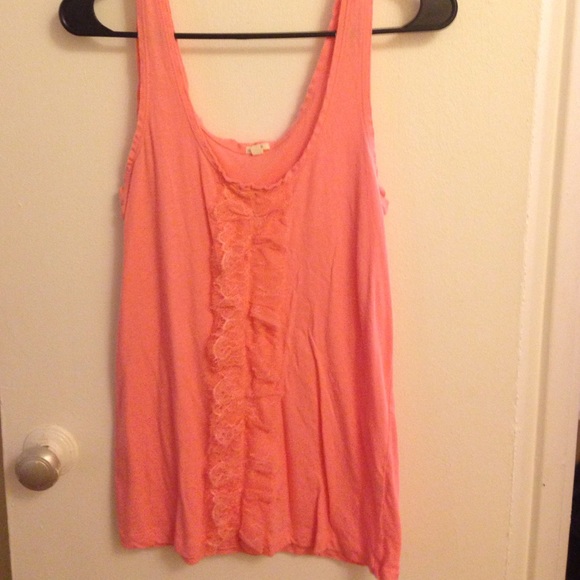 Coral J. Crew Tank