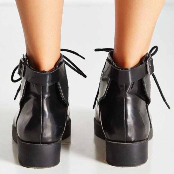 Urban Outfitters Buckle Lace Up Boots - Picture 2 of 4