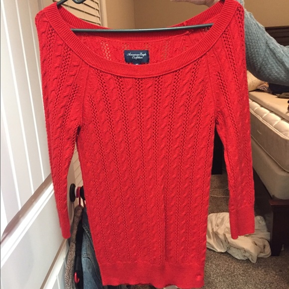 Red American Eagle sweater