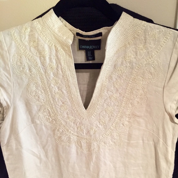 Cynthia Rowley Shift Dress 100% Linen NWOT