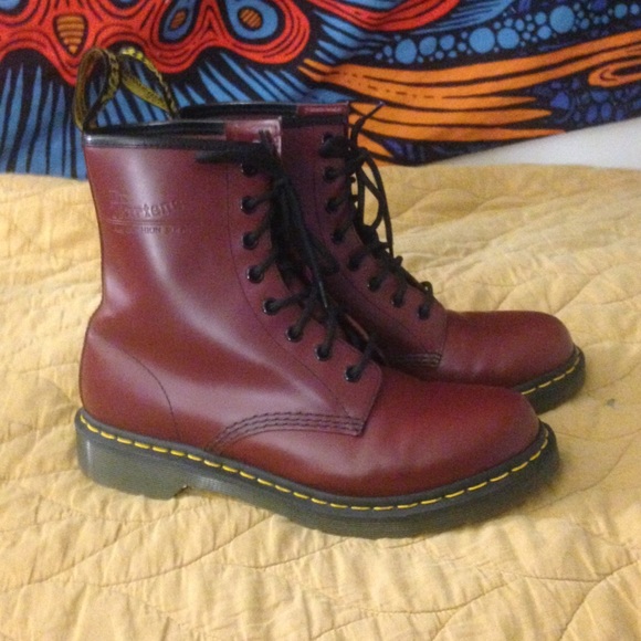 Maroon Dr Martens