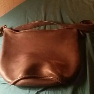 FLASH SALE VTGCoach large navy bucket bag