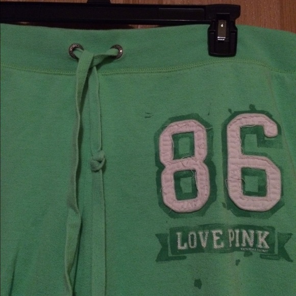 PINK Victoria's Secret Pants - VS Pink Bright green sweatpants. Large