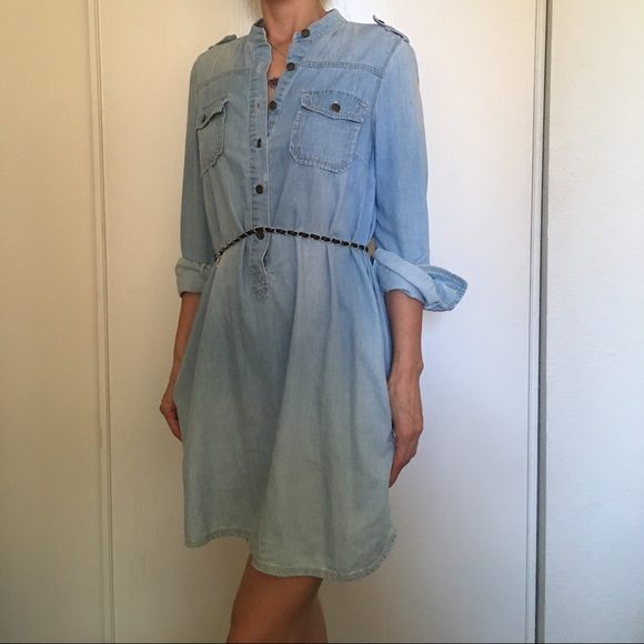 Denim Top Blouse - Picture 2 of 4