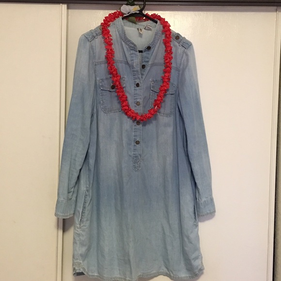 Denim Top Blouse - Picture 3 of 4