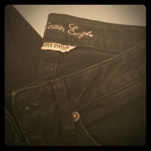 American Eagle Black Denim Skinny Jean.