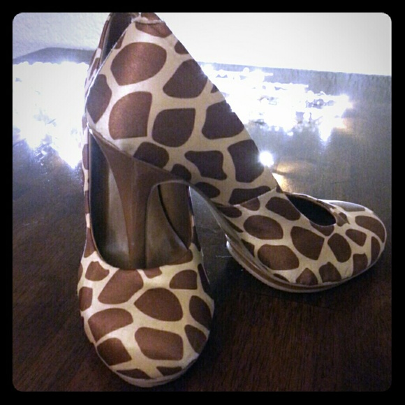 Giraffe Print Heels