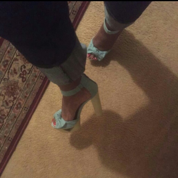 A Happy Buyer Qupid Denim and Cork Heels