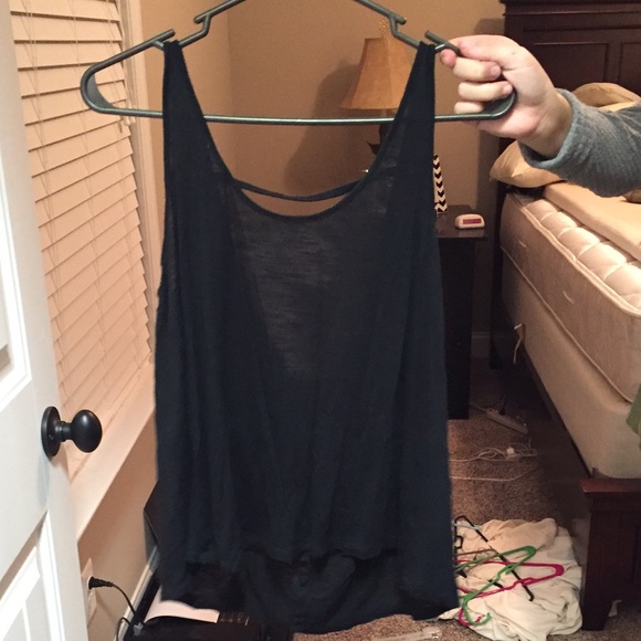 Black tank top