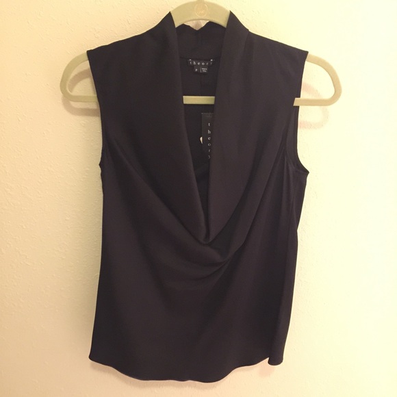 Last weekend for Theory Scoop Neck blouse