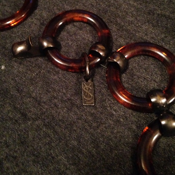 70s Yves Saint Laurent Tortoiseshell Bakelite Belt