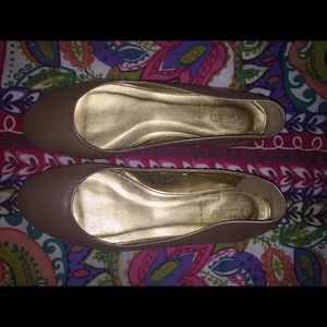 Nude with shimmer J. Crew flats