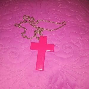 Necklace Pink Cross