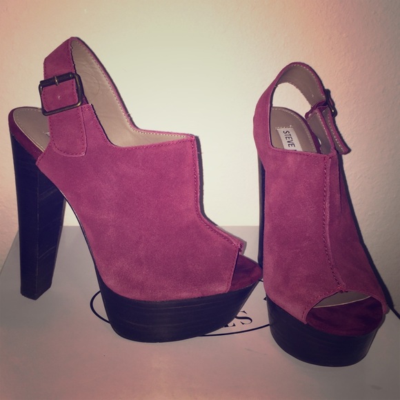Suede platforms