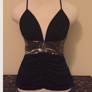 Beaded Open Back Top