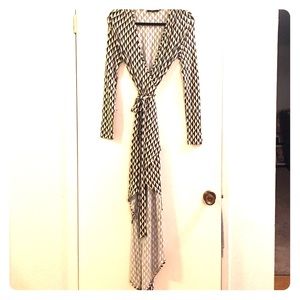 Tart printed high-low wrap dress