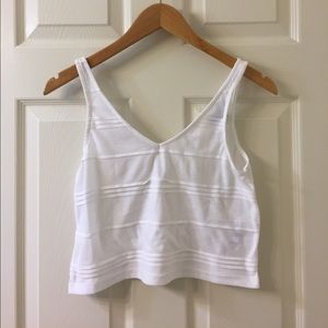 Topshop Striped V-Neck Tank