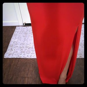 Fitted red  dress