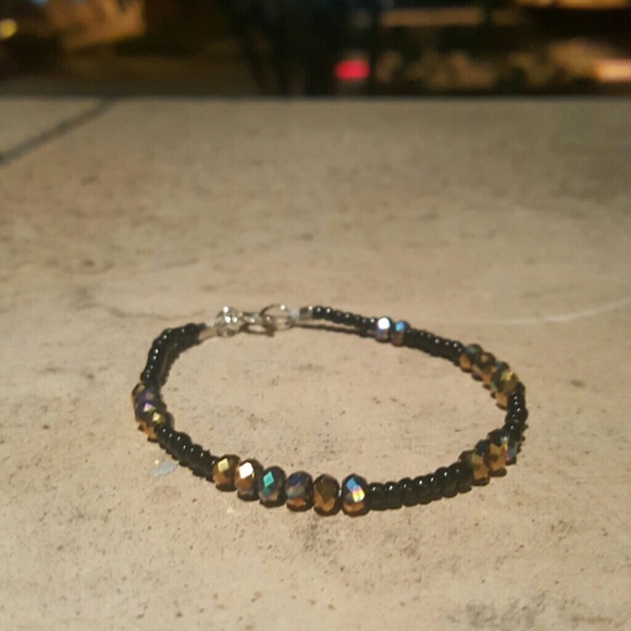 Black and Multi/Gold Bracelet