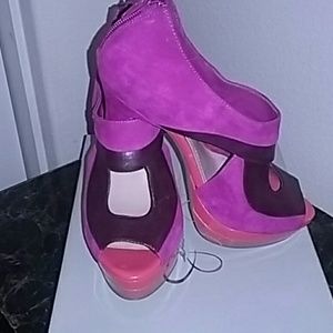 Suede Bermuda Pink Stilettos