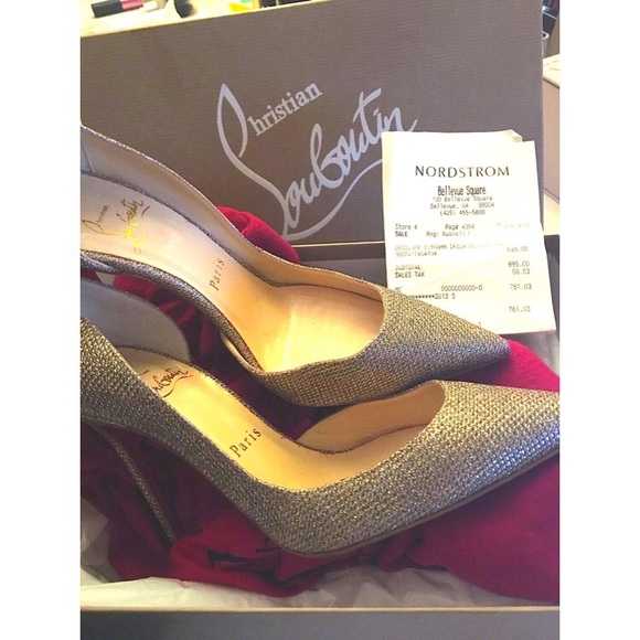 SOLD NEW Christian Louboutin Pigalle Glitter Pumps - Picture 3 of 4