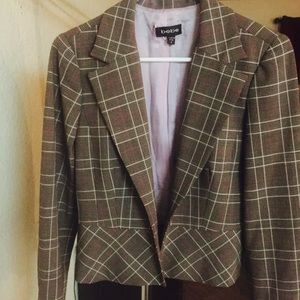 Bebe Plaid Jacket