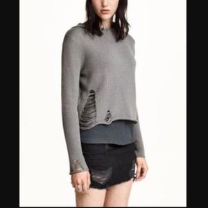 H&m shredded sweater