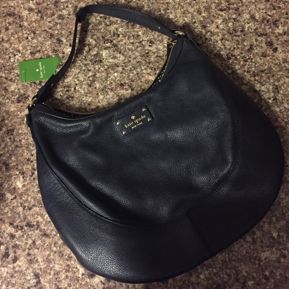 💟 Kate Spade 'Lori' Berkshire Road Leather Hobo - Picture 2 of 3