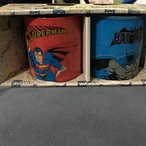 Superman and Batman Mug Set