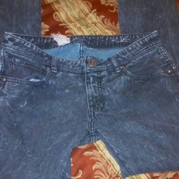 Mens Volcom acid wash skinny jeans