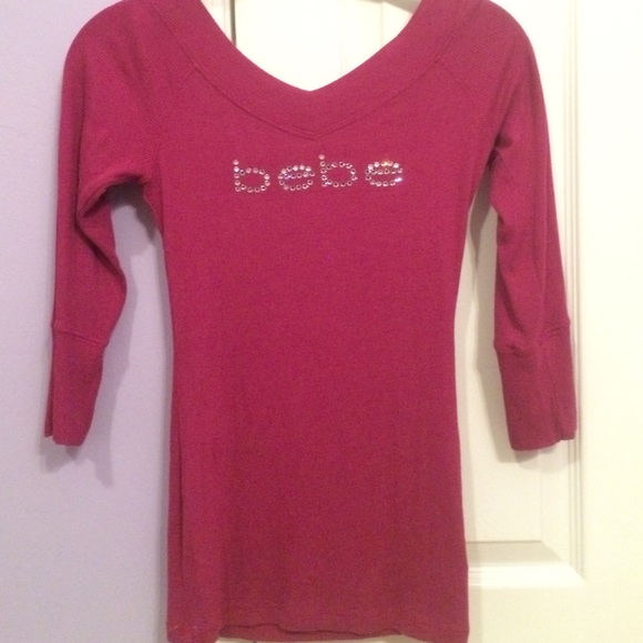 Maroon Bebe Shirt