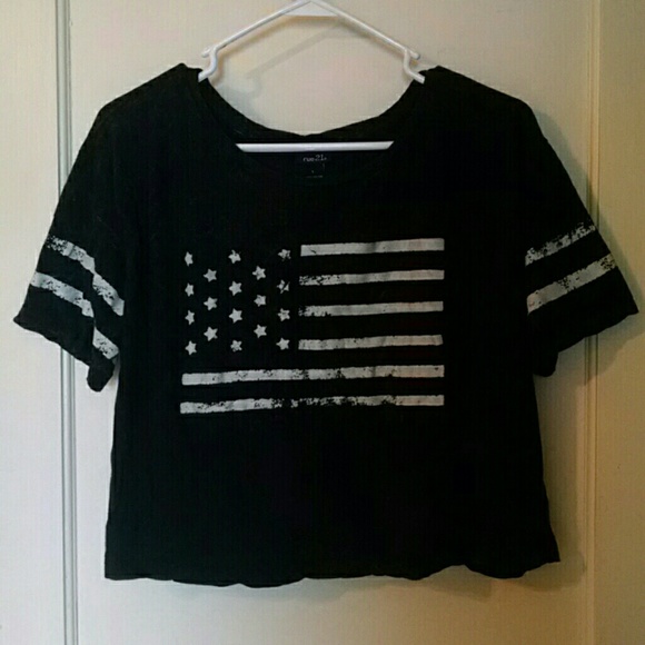 American flag crop top