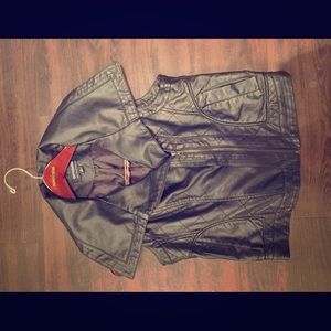 Faux Leather Vest