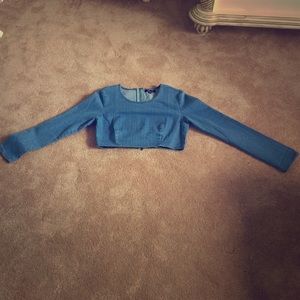 Denim crop top