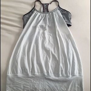 Lululemon No Limit Tank size 8 - Blk/wht/lt grey