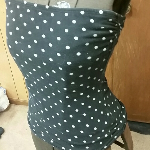 Polka Dot Tube Top - Picture 2 of 4