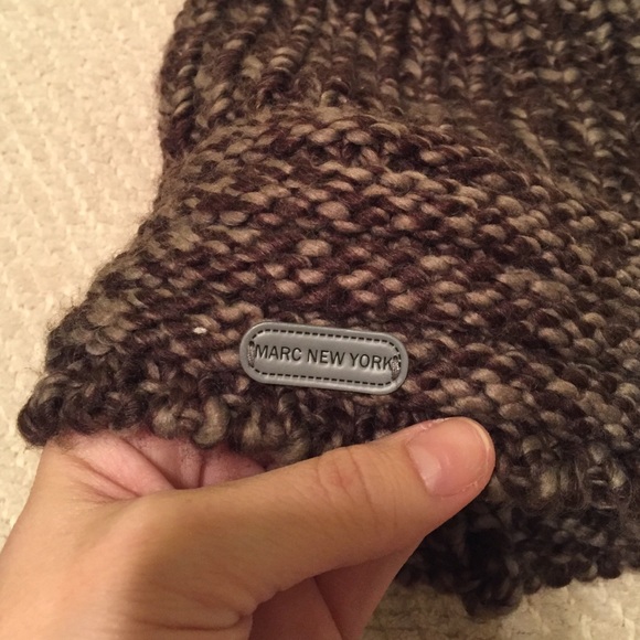 Sale!! Soft crochet beanie by Andrew Marc - Picture 2 of 4