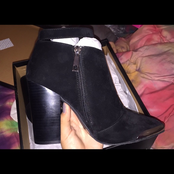 Nasty Gal Black Suede Booties - Picture 3 of 3