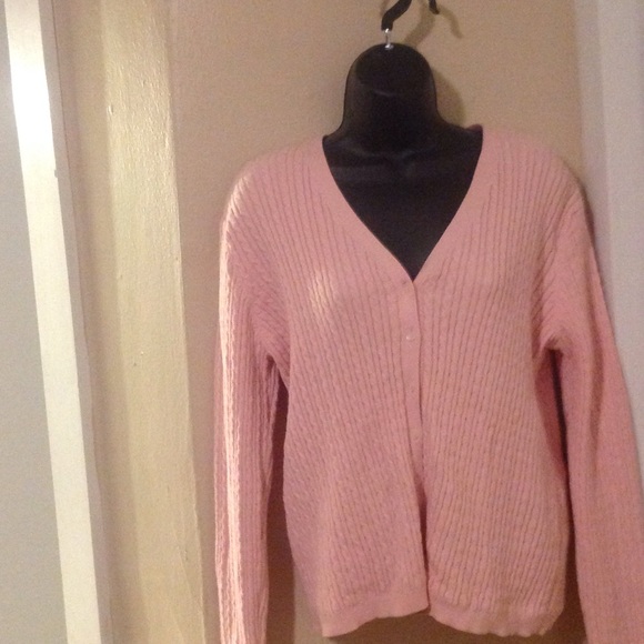 Rosy pink Lauren cable cardigan